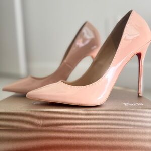 Christian Louboutin So Kate Nude Beige Patent leather heels - Size 8 (EU 38)